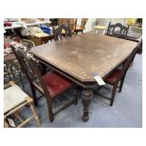 Table 44"L x 59"W x 30"H & 4 Chairs