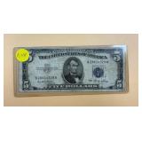 Silver Certificate $5 Bill