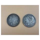2 - 1921 Morgan Dollars