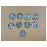 9 - Mercury Dimes