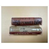 2 Rolls Lincoln Pennies