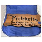 Wooden Sign 'Pritchetts'