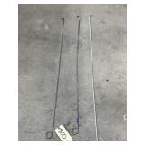 3 Pcs - Metal Rods 42'L
