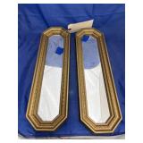 2 Pcs - Decorative Mirrored Wall Hangings