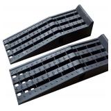 Ironton 12000 LB GVW Poly Car Ramp Set- Black,