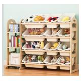 Orekemo Toy Storage Organizer -3 Shelf Wood Frame"