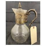 Glass/Metal Pitcher