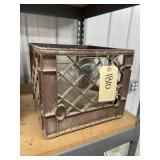 Plastic Crate w/Glass Jars