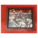 Framed Signed Football Pic OU