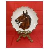 Decorative Horse Plate on Stand