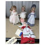 4 - Assorted Dolls on Stands