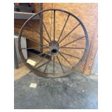 Vintage Iron Wheel 36"Dia