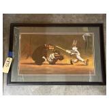 Looney Tunes & Baseball Framed Pic