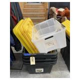 7 -Plastic Totes w/Lids
