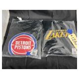 2 Pcs- LA Lakers Sz L Shirt - Detroit Pistons Sz L