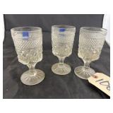 3 Pcs - Glass Stemware