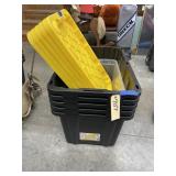 6 - Plastic Totes w/Lids