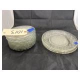 Pile of Assorted Small Glass Plates