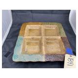 Pottery Divided Serving Tray