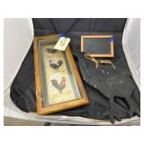 3 Pcs - Rooster Dï¿½cor - Small Chalkboard