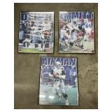 3 Pcs - Framed Dallas Cowboys Pics