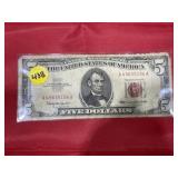 1963 $5 Red Seal Note