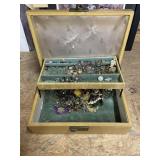 Jewelry Box w/Assorted Jewelry