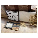 5 Pcs- Wooden Dï¿½cor - Frame - White Boards