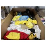Box of Assorted Socks & Shoes - Tablecloth
