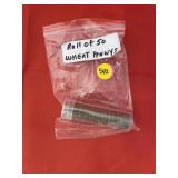Roll of 50 Wheat Pennies