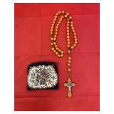 Rosary Beads & Bag