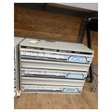Metal Pins & Rings Storage Cabinet w/Contents
