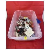 Assorted Costume Jewelry in Tub