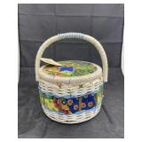 Sewing Basket w/Notions
