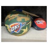 2 Pcs - OKC Thunder Signed Basketball