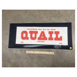 1930 Quail Cigar Sign