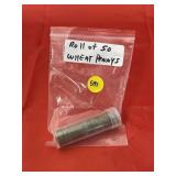 Roll of 50 Wheat Pennies