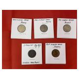 1900-1904 Sequential Dates Indian Head Pennies