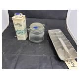 3 Pcs - Vintage Ice Tray - Canister & More