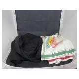 4 Pcs - Kitchen Tea Towels & Round Table Cloth