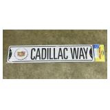Metal Street Sign - 5x24 - Cadillac - NEW