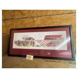 Framed OU Sooners Stadium 42"x20"
