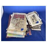 Pile Vintage Photographs - Patterns - Cards