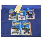 5 - Hot Wheels Cars in Pkg