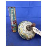 Vintage Metal Toys - Top & Kaleidoscope
