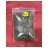 Approx 100 Wheat Pennies - Mixed Dates