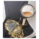 2 Pcs - Lighted Mirror & Wall Mirror