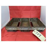 Metal 3-Compartment Holder