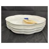 5 Pcs - Party Plates - some chips