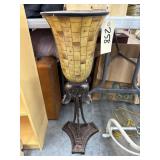 Large Table Lamp w/Glass Shade 30"H